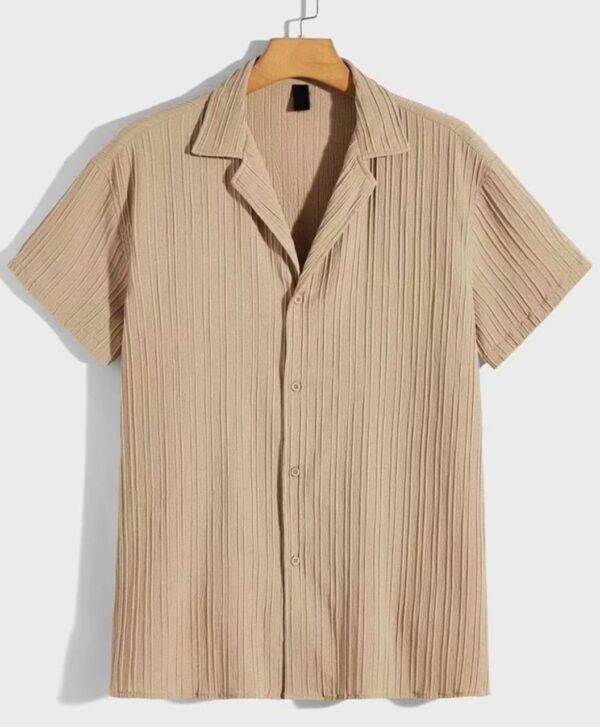 Regular Men Fit Self Design Collar Casual Shirt